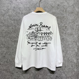 Amiri long sleeve shirts sketch country printing