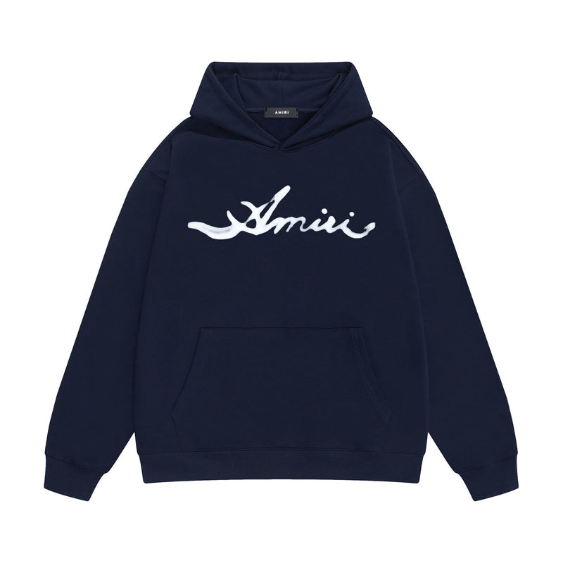 Amiri hoodie smoke letter printing