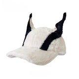 New doberman dog ear baseball cap plush thickened duckbill hat versatile style