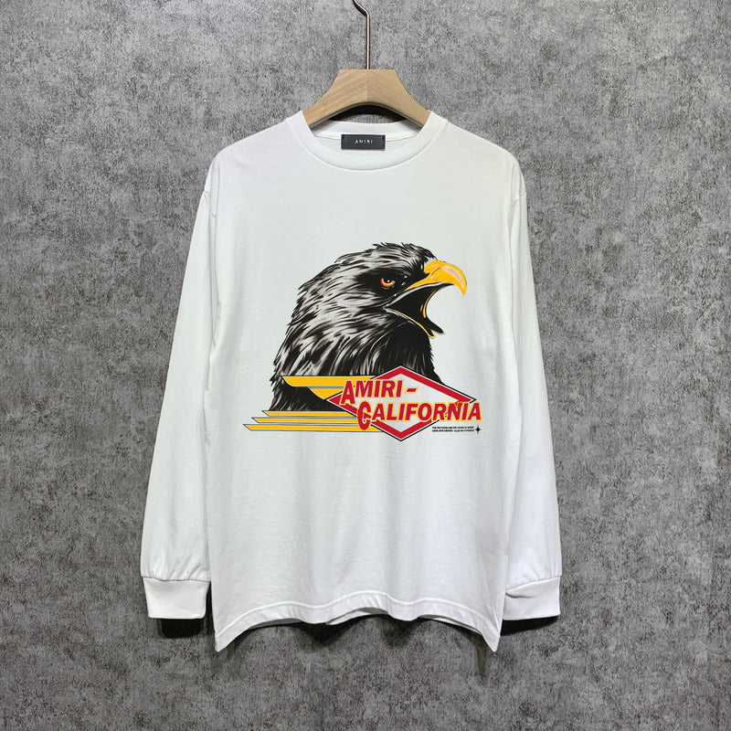 Amiri long sleeve shirts eagle printing