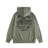 Amiri washed hoodie sketch country washed distressed printing