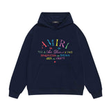 Amiri hoodie watercolor cartoon letterprinting