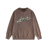 Amiri washed sweatshirt Yeman letter print washed old