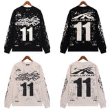 Hellstar Sweatshirt Autumn and Winter Crew Neck Loose