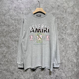 Amiri long sleeve shirts lion medal printing