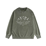 Amiri washed sweatshirt damaged little spider LA & CA print washed and old