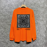 Amiri long sleeve shirts simple standard square scarf printing