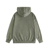 Amiri washed hoodie rainbow letter distressed printing