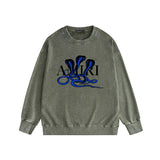 Amiri washed sweatshirt new font cobra print washed old