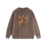 Amiri washed sweatshirt splashed paint bone print washed old