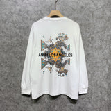 Amiri long sleeve shirts damaged oil painting printing
