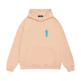 Amiri hoodie vertical small overlapping letterprinting