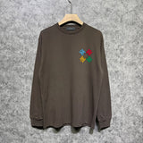 Amiri long sleeve shirts color block simple label set printing