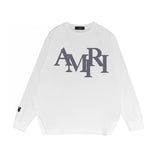 Amiri long sleeve shirts all gray overlapping letterprinting