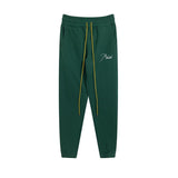 Rhude Pant embroidery slogan logo drawstring casual sports trousers