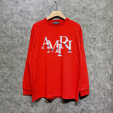 Amiri long sleeve shirts metallic glossy letterprinting