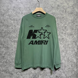 Amiri long sleeve shirts spotted five-pointed star printing