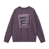 C.e sweatshirt spring & fall c.e double patch batik round neck pullover sweatshirt