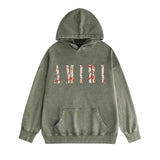 Amiri washed hoodie retro totem distressed printing