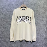 Amiri long sleeve shirts colorless flower printing