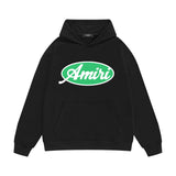 Amiri hoodie oval letter printing