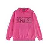 Amiri washed sweatshirt miter letter print washed old