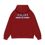 Amiri hoodie crayon horizontal stripes printing