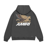 Amiri hoodie mottled pegasus print