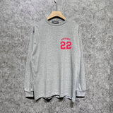 Amiri long sleeve shirts red letter bevel letterprinting