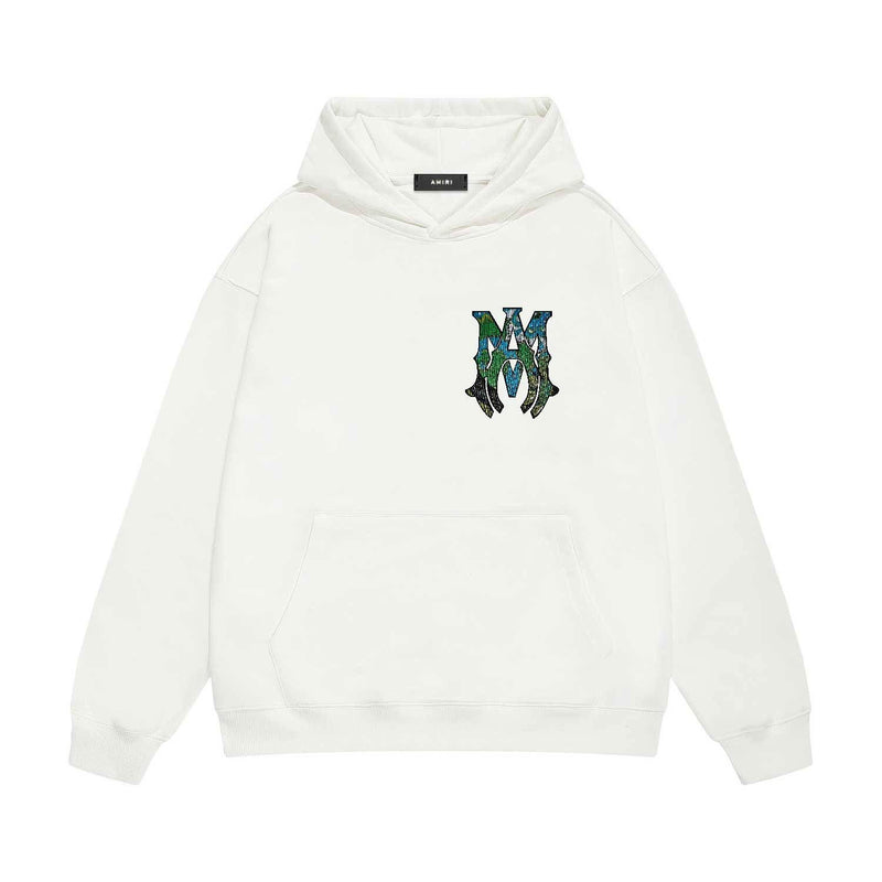 Amiri hoodie waist flower camouflage letterprinting