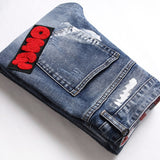 Mens Fashion Jeans MAA Embroidery 896#