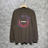 Amiri long sleeve shirts splash color ring printing