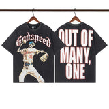 Godspeed T-Shirt Retro Fantasy Pattern