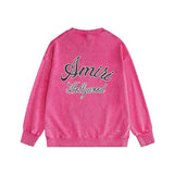 Amiri washed sweatshirt letter-filled printing washed and distressed