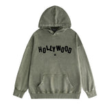Amiri washed hoodie hollywood letter washed distressed printing