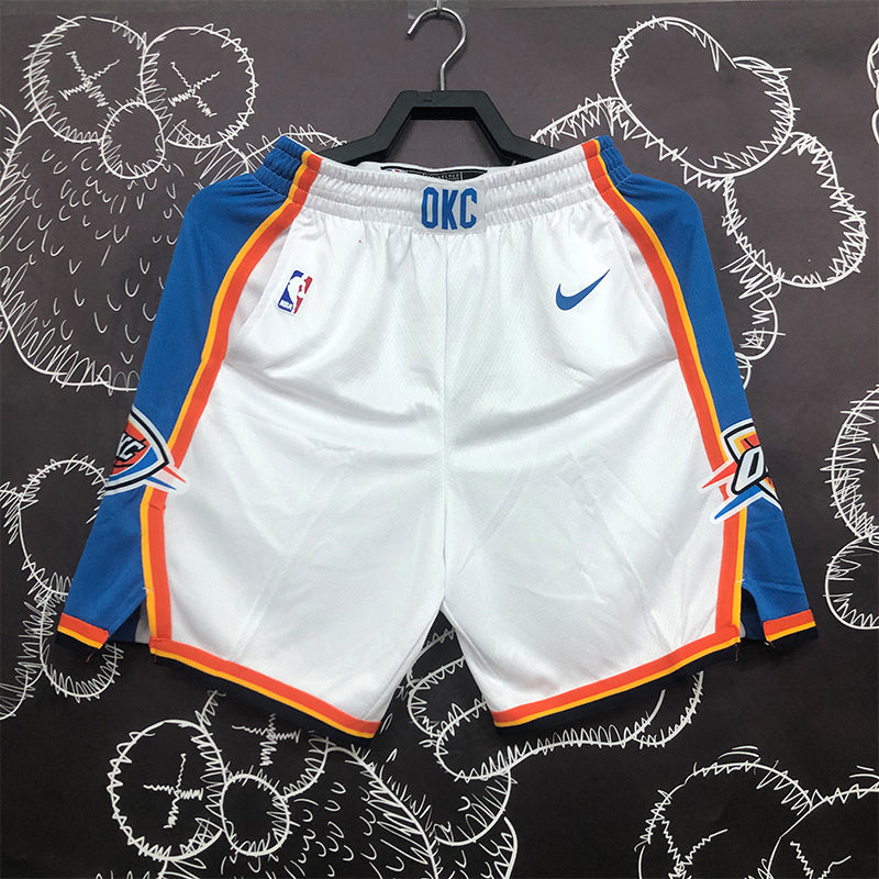 NBA Shorts Thunder, white, shorts