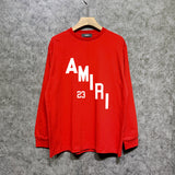 Amiri long sleeve shirts ladder text printing
