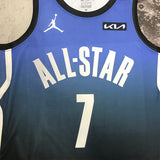 NBA Jerseys 23 season, All-Star, Blue 7, Brown