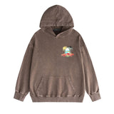 Amiri washed hoodie mirrored distressed printing