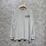 Amiri long sleeve shirts skeleton letterprinting