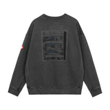 C.e sweatshirt spring & fall c.e double patch batik round neck pullover sweatshirt