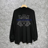 Amiri long sleeve shirts splash ink large simple logo printing