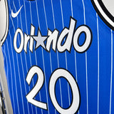NBA Jerseys Season 19, Magic, Retro, Striped Blue No. 20, Fultz