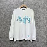 Amiri long sleeve shirts with overlapping letter foam printing