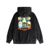 Amiri washed hoodie mirrored distressed printing
