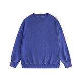 Amiri washed sweatshirt black and white printing washed and distressed