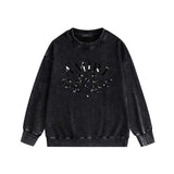 Amiri washed sweatshirt damaged little spider LA & CA print washed and old