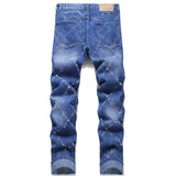 Mens Fashion Jeans Chain embroidery S8261#
