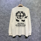 Amiri long sleeve shirts note fan printing