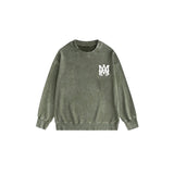 Amiri washed sweatshirt simple letter printing